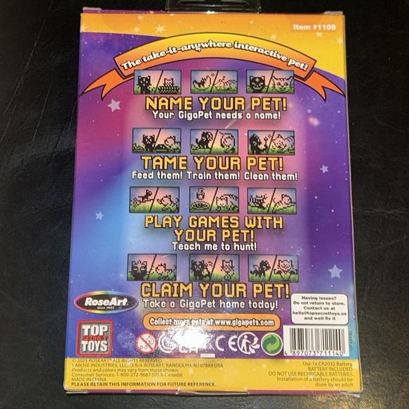 GigaPets 25th Anniv 2 in 1 Star Cat & Compu Kitty Interactive Virtual Pet F1 - Picture 2 of 2